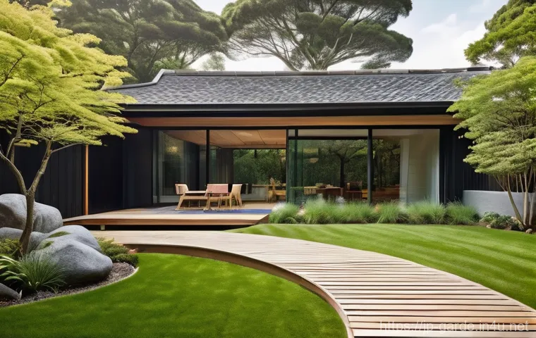 원예사와 조경사의 차이점 - **Prompt:** A serene and meticulously maintained Japanese garden. An elderly, skilled Japanese garde...